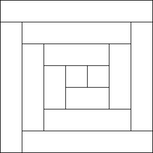 log cabin block